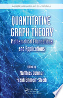 Quantitative graph theory : mathematical foundations and applications [E-Book] /