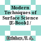 Modern Techniques of Surface Science [E-Book] /
