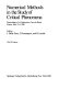 Numerical methods in the study of critical phenomena: proceedings of a colloquium : Carry-le-Rouet, 02.06.1980-04.06.1980.