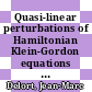 Quasi-linear perturbations of Hamiltonian Klein-Gordon equations on spheres [E-Book] /