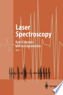 Laser Spectroscopy [E-Book] : Basic Concepts and Instrumentation /