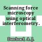 Scanning force microscopy using optical interferometry.