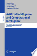 Artificial Intelligence and Computational Intelligence [E-Book] : International Conference, AICI 2009, Shanghai, China, November 7-8, 2009. Proceedings /