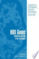 Hox Genes [E-Book] : Studies from the 20th to the 21st Century /