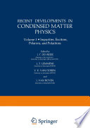 Recent Developments in Condensed Matter Physics [E-Book] : Volume 3 · Impurities, Excitons, Polarons, and Polaritons /