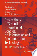 Proceedings of Seventh International Congress on Information and Communication Technology [E-Book] : ICICT 2022, London, Volume 2 /