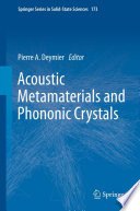 Acoustic Metamaterials and Phononic Crystals [E-Book] /