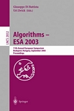 Algorithms - ESA 2003 [E-Book] : 11th Annual European Symposium, Budapest, Hungary, September 16-19, 2003, Proceedings /