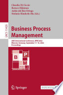 Business Process Management [E-Book] : 20th International Conference, BPM 2022, Münster, Germany, September 11-16, 2022, Proceedings /