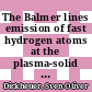 The Balmer lines emission of fast hydrogen atoms at the plasma-solid interface in a low density plasma : challenges and applications /