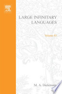 Large infinitary languages [E-Book] : model theory /