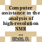 Computer assistance in the analysis of high-resolution NMR spectra /