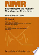 NMR Basic Principles and Progress / Grundlagen und Fortschritte [E-Book] /