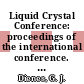 Liquid Crystal Conference: proceedings of the international conference. 0006, pt C : Kent, OH, 03.08.76-27.08.76.