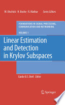 Linear Estimation and Detection in Krylov Subspaces [E-Book] /