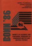 Infinite lie algebras and conformal invariance in condensed matter and particle physics : proceedings of the Johns Hopkins Workshop on Current Problems in Particle Theory, 10, Bonn, 1986, September 1 - 3 /