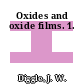 Oxides and oxide films. 1.