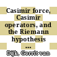 Casimir force, Casimir operators, and the Riemann hypothesis : mathematics for innovation in industry and science [E-Book] /