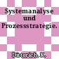 Systemanalyse und Prozessstrategie.