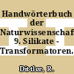 Handwörterbuch der Naturwissenschaften. 9. Silikate - Transformatoren.