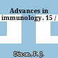 Advances in immunology. 15 /