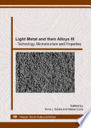 Light metal and their alloys III : technology, microstructure and properties [E-Book] /