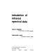 Tabulation of infrared spectral data /