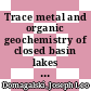 Trace metal and organic geochemistry of closed basin lakes ; 1/2 /