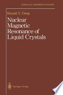 Nuclear Magnetic Resonance of Liquid Crystals [E-Book] /