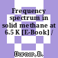 Frequency spectrum in solid methane at 6.5 K [E-Book] /