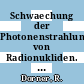 Schwaechung der Photonenstrahlung von Radionukliden. T. 0006 : Abschirmmaterial: Wasser.