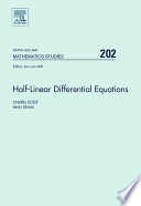 Half-linear differential equations [E-Book] /