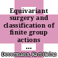 Equivariant surgery and classification of finite group actions on manifolds [E-Book] /