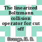 The linearized Boltzmann collision operator for cut off potentials.