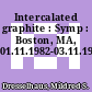 Intercalated graphite : Symp : Boston, MA, 01.11.1982-03.11.1982.