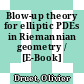 Blow-up theory for elliptic PDEs in Riemannian geometry / [E-Book]