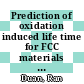 Prediction of oxidation induced life time for FCC materials at high temperature operation /