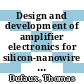 Design and development of amplifier electronics for silicon-nanowire biosensors [E-Book] /