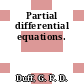 Partial differential equations.