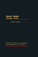 Security markets : stochastic models /