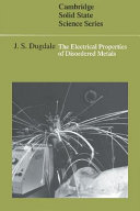 The electrical properties of disordered metals.