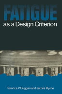Fatigue as a design criterion /