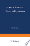 Acousto-Ultrasonics [E-Book] : Theory and Application /