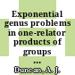 Exponential genus problems in one-relator products of groups [E-Book] /
