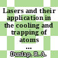 Lasers and their application in the cooling and trapping of atoms [E-Book] /