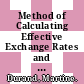 Method of Calculating Effective Exchange Rates and Indicators of Competitiveness [E-Book] /