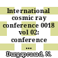 International cosmic ray conference 0018 vol 02: conference papers: og sessions : Bangalore, 22.08.83-03.09.83.