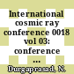 International cosmic ray conference 0018 vol 03: conference papers: mg sessions : Bangalore, 22.08.83-03.09.83.