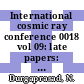 International cosmic ray conference 0018 vol 09: late papers: xg, og, t sessions : Bangalore, 22.08.83-03.09.83.