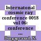 Internatonal cosmic ray conference 0018 vol 06: conference papers: ea sessions : Bangalore, 22.08.83-03.09.83.